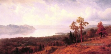 Vue de l’Hudson Albert Bierstadt Peinture à l'huile
